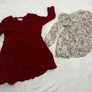 Cat & Jack Red Off-the-Shoulder Sweater